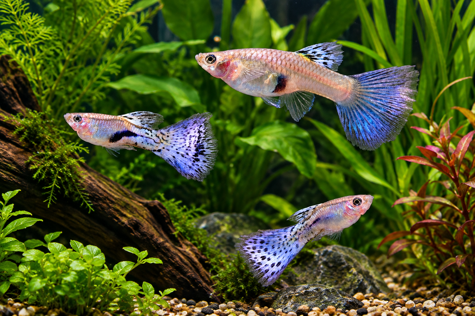 Blue grass guppy Males only