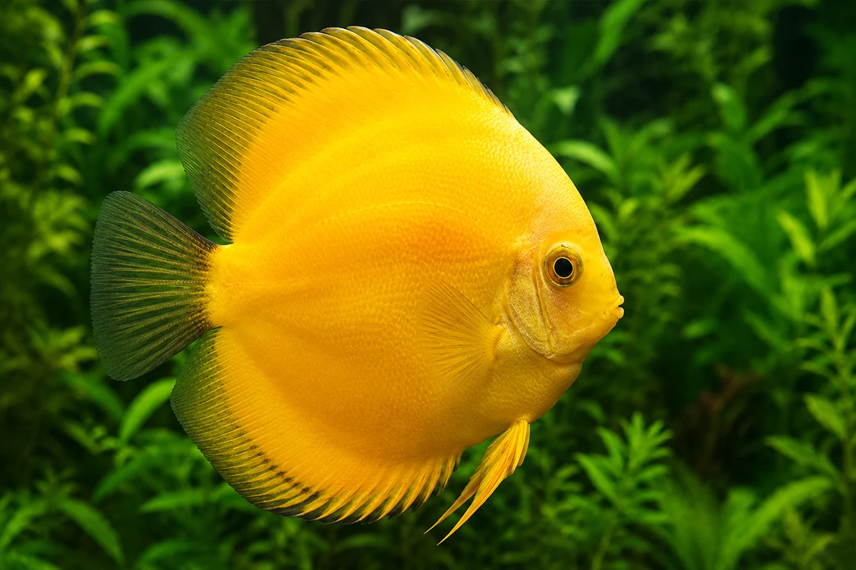 Golden/Yellow discus fish
