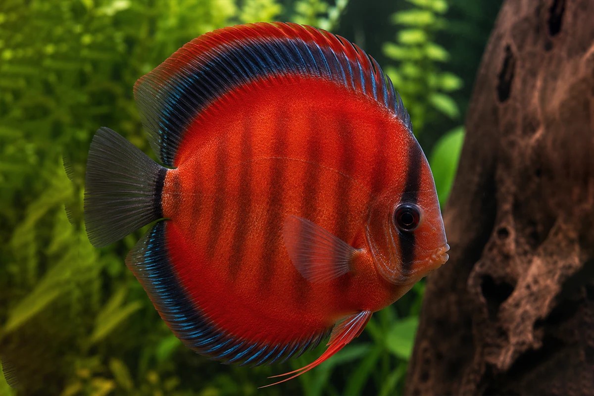 Red-Cover-Blue-Rim-Discus-Fish red cover discus fish